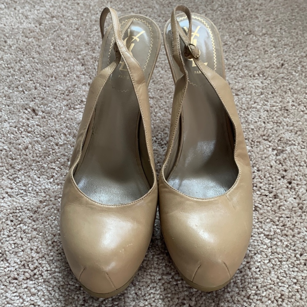 YSL Tribute Platform Slingback